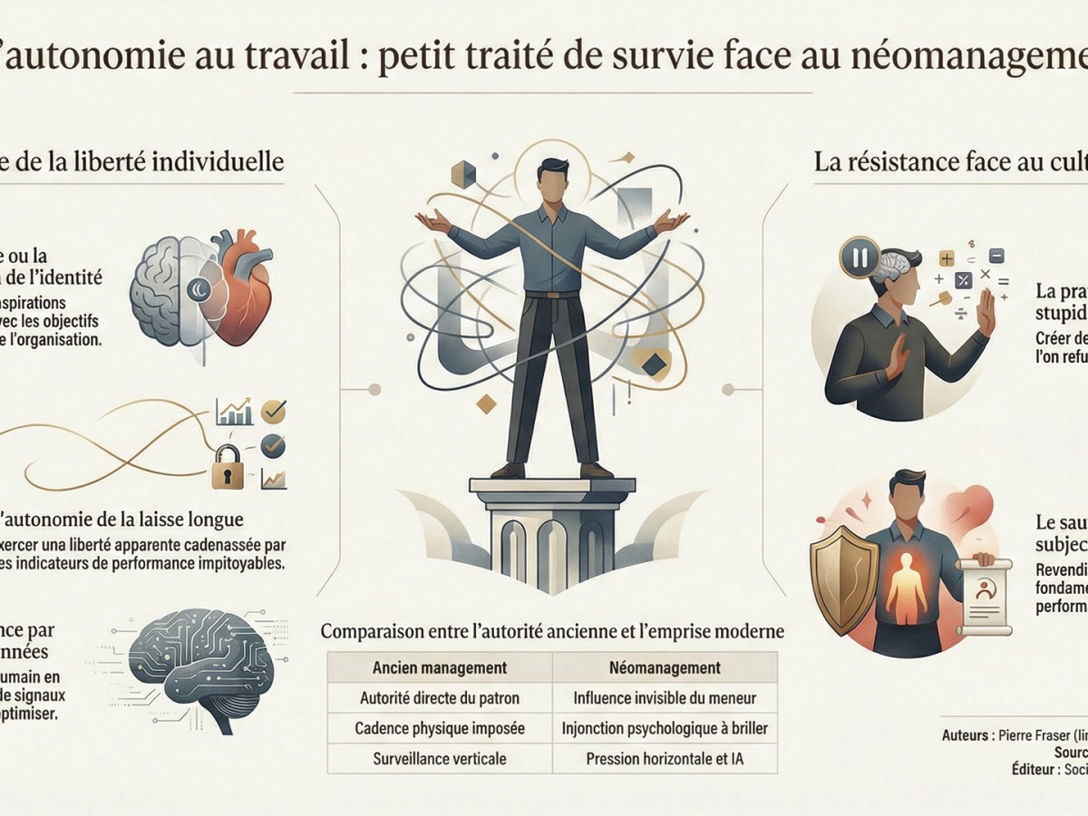 L&rsquo;autonomie au travail : petit traité de survie face au&nbsp;néomanagement