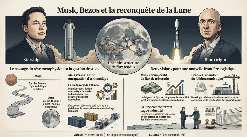 Musk, Bezos et la reconquête de la&nbsp;lune